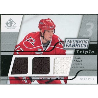 2008/09 Upper Deck SP Game Used Triple Authentic Fabrics #3AFES Eric Staal