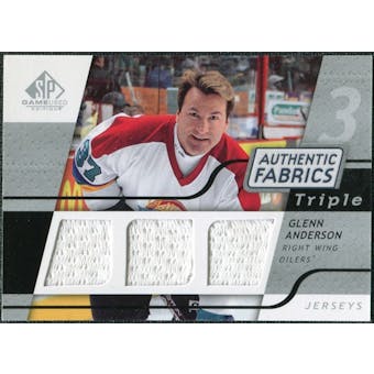 2008/09 Upper Deck SP Game Used Triple Authentic Fabrics #3AFGN Glenn Anderson