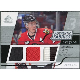 2008/09 Upper Deck SP Game Used Triple Authentic Fabrics #3AFJT Jonathan Toews