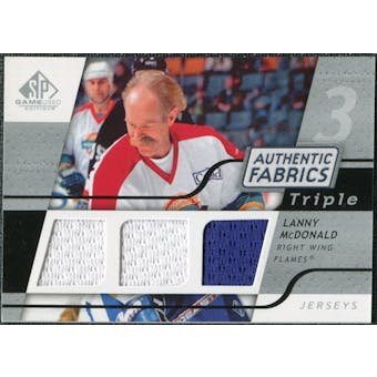 2008/09 Upper Deck SP Game Used Triple Authentic Fabrics #3AFMD Lanny McDonald