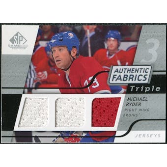 2008/09 Upper Deck SP Game Used Triple Authentic Fabrics #3AFMR Michael Ryder