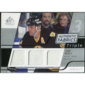 2008/09 Upper Deck SP Game Used Triple Authentic Fabrics #3AFNY Cam Neely
