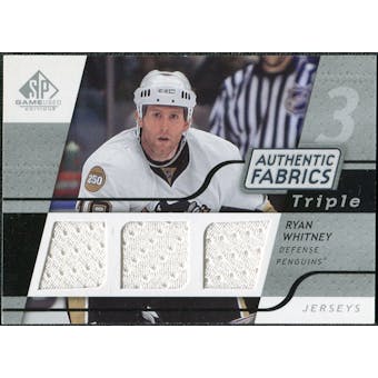 2008/09 Upper Deck SP Game Used Triple Authentic Fabrics #3AFRW Ryan Whitney