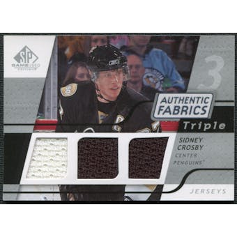 2008/09 Upper Deck SP Game Used Triple Authentic Fabrics #3AFSC Sidney Crosby