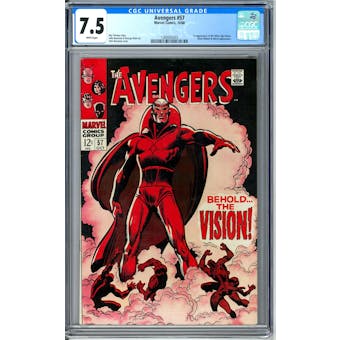 Avengers #57 CGC 7.5 (W) *1280692003*