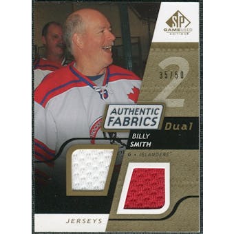 2008/09 Upper Deck SP Game Used Dual Authentic Fabrics Gold #AFBS Billy Smith /50