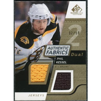 2008/09 Upper Deck SP Game Used Dual Authentic Fabrics Gold #AFPK Phil Kessel /50