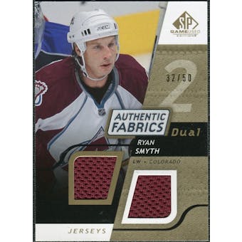 2008/09 Upper Deck SP Game Used Dual Authentic Fabrics Gold #AFRS Ryan Smyth /50