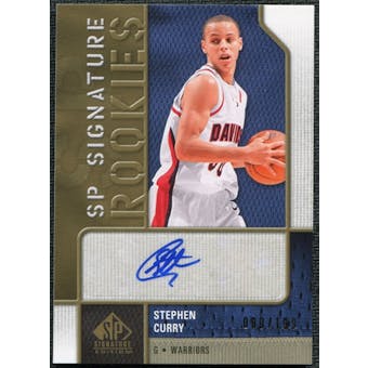 2009/10 Upper Deck SP Signature Edition Signature Rookies #RSC Stephen Curry Autograph /199