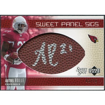 2005 Upper Deck Sweet Spot Sweet Panel Signatures Gold #SPAN Antrel Rolle Autograph /15