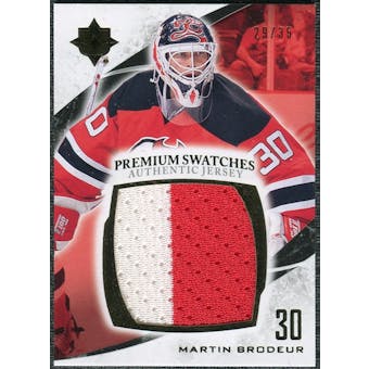 2010/11 Upper Deck Ultimate Collection Premium Swatches #PMB Martin Brodeur /35