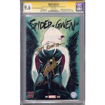 Spider-Gwen #1 Recalled Variant Stan Lee Romita Latour Signature Series CGC 9.6 (W) *1285925024*