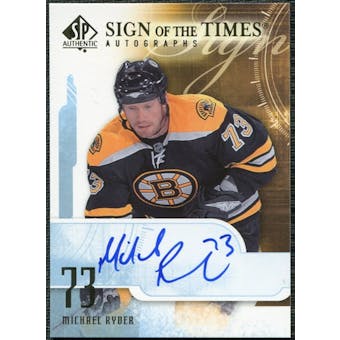 2008/09 Upper Deck SP Authentic Sign of the Times #STMR Michael Ryder Autograph