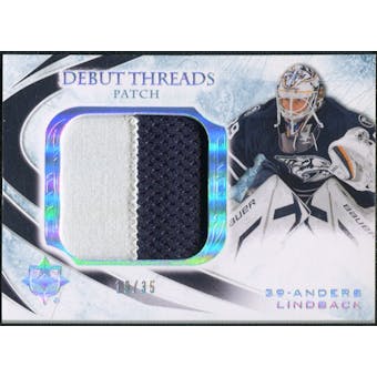 2010/11 Upper Deck Ultimate Collection Debut Threads Patches #DTAL Anders Lindback /35