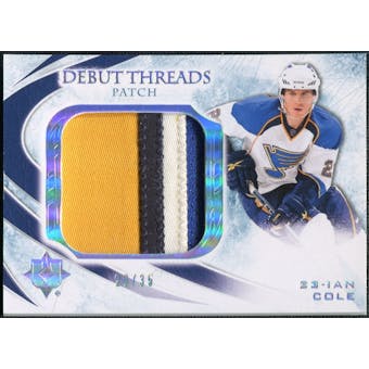 2010/11 Upper Deck Ultimate Collection Debut Threads Patches #DTIC Ian Cole /35