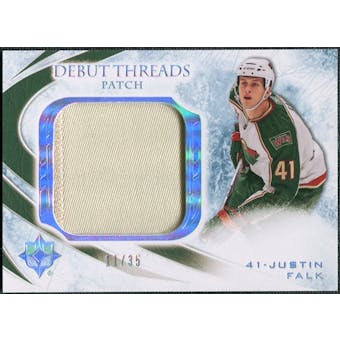 2010/11 Upper Deck Ultimate Collection Debut Threads Patches #DTJF Justin Falk /35