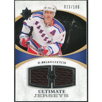 2010/11 Upper Deck Ultimate Collection Ultimate Jerseys #UJBL Brian Leetch /100