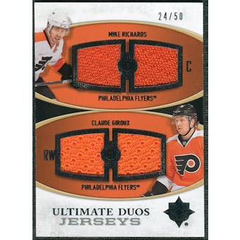 2010/11 Upper Deck Ultimate Collection Ultimate Jerseys Duos #UDJRG Mike Richards Claude Giroux /50