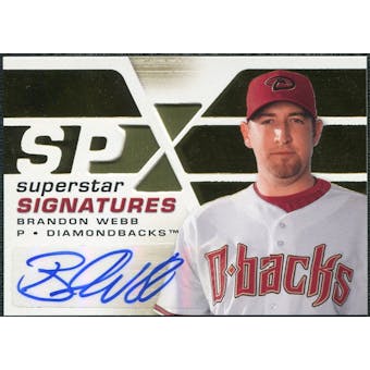 2008 Upper Deck SPx Superstar Signatures #BW Brandon Webb Autograph