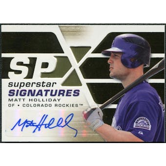 2008 Upper Deck SPx Superstar Signatures #MH Matt Holliday Autograph