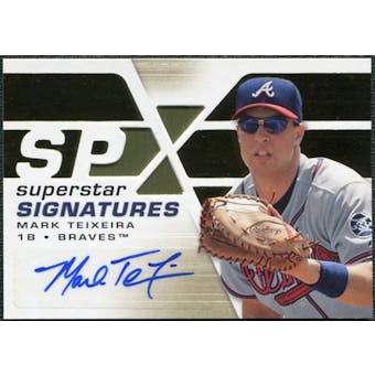 2008 Upper Deck SPx Superstar Signatures #MT Mark Teixeira Autograph