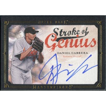 2008 Upper Deck UD Masterpieces Stroke of Genius Signatures #DC Daniel Cabrera Autograph