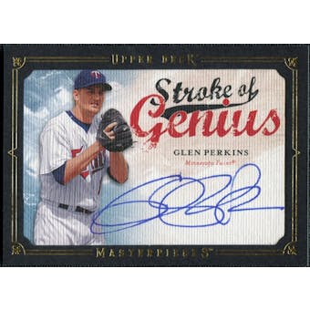 2008 Upper Deck UD Masterpieces Stroke of Genius Signatures #GP Glen Perkins Autograph