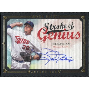 2008 Upper Deck UD Masterpieces Stroke of Genius Signatures #JN Joe Nathan Autograph