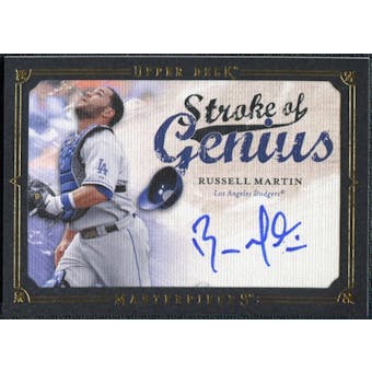2008 Upper Deck UD Masterpieces Stroke of Genius Signatures #RM Russell Martin Autograph