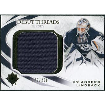 2010/11 Upper Deck Ultimate Collection Debut Threads #DTAL Anders Lindback /200