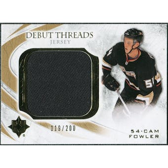 2010/11 Upper Deck Ultimate Collection Debut Threads #DTCF Cam Fowler /200