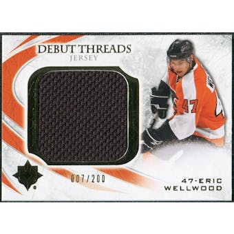 2010/11 Upper Deck Ultimate Collection Debut Threads #DTEW Eric Wellwood /200
