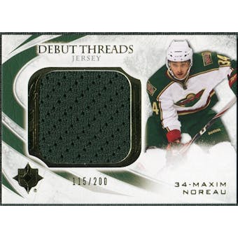 2010/11 Upper Deck Ultimate Collection Debut Threads #DTMN Maxim Noreau /200