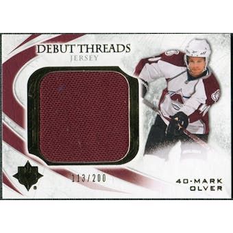 2010/11 Upper Deck Ultimate Collection Debut Threads #DTMO Mark Olver /200