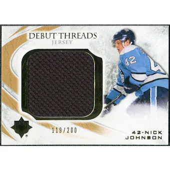 2010/11 Upper Deck Ultimate Collection Debut Threads #DTNJ Nick Johnson /200