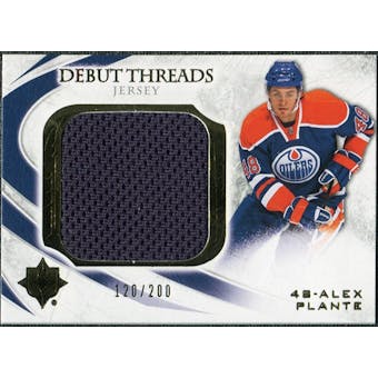 2010/11 Upper Deck Ultimate Collection Debut Threads #DTPL Alex Plante /200