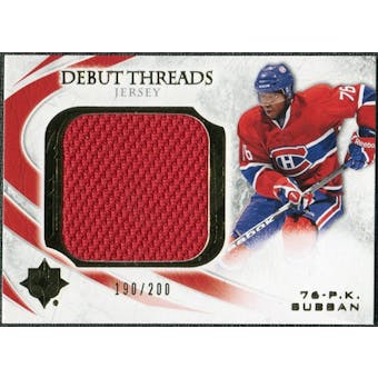 2010/11 Upper Deck Ultimate Collection Debut Threads #DTPS P.K. Subban /200
