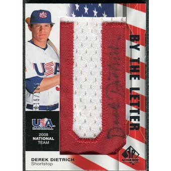 2008 Upper Deck SP Authentic USA National Team By the Letter Autographs #DD Derek Dietrich /105