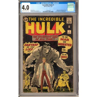 Incredible Hulk #1 CGC 4.0 (C-OW) *1294405001*