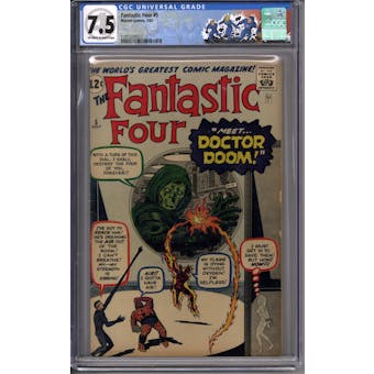 Fantastic Four #5 CGC 7.5 (OW-W) *1295231002*