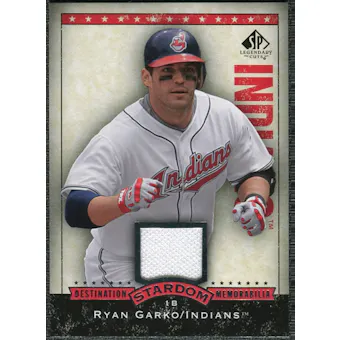 2008 Upper Deck SP Legendary Cuts Destination Stardom Memorabilia #RG Ryan Garko