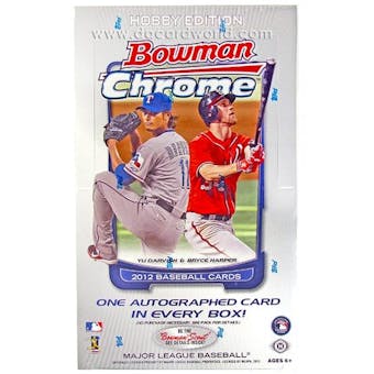 2012 Bowman Chrome Baseball Hobby Box