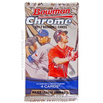 2012 Bowman Chrome Baseball Hobby Pack