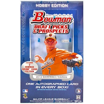 2012 Bowman Draft Picks & Prospects Baseball Hobby Box