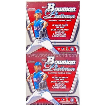 2012 Bowman Platinum Baseball Jumbo Rack Box