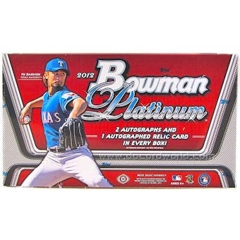 2012 Bowman Platinum Baseball Hobby Box