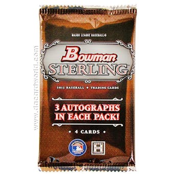 2012 Bowman Sterling Baseball Hobby Pack