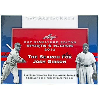 2012 Leaf Sports Icons Cut Signature Edition Hobby Box
