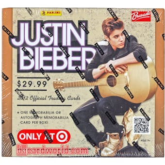 2012 Panini Justin Bieber Trading Cards Box (1 Memorabilia or Auto Memorabilia!)