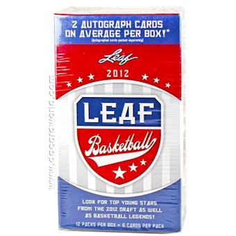2012/13 Leaf Basketball 12-Pack Box (2 Autos Per Box!) (10-Box Lot)